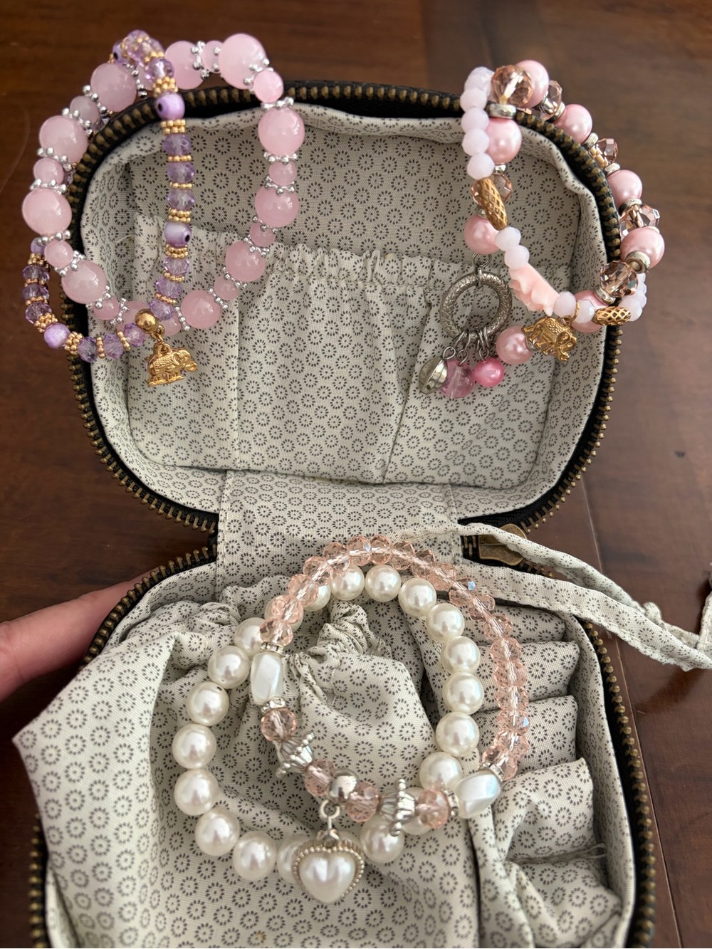 New Adjustable Beaded Bracelets Set Of 2 choose one set